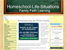 Tablet Screenshot of homeschool-life-situations.com